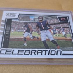 2022 Score - Celebration Justin Fields #C-JF Chicago Bears