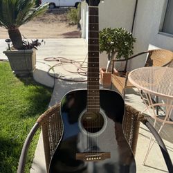 Sunlite Full sized Acoustic Guitar 6 String - Black