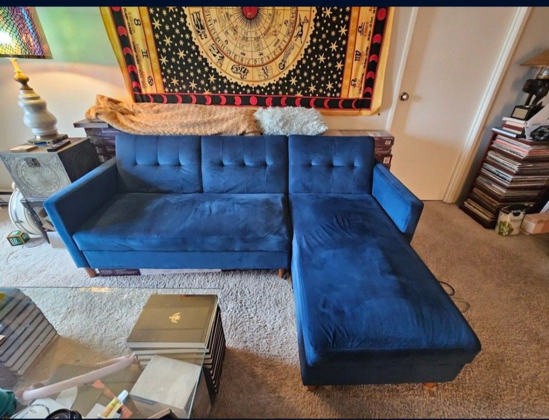 Blue Sofa Couch