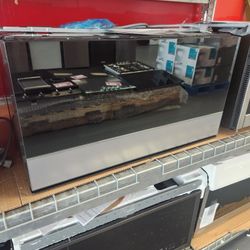 Amazing Cafe Smart Over The Range Microwave Platinum Glass 2.1 Cu Ft