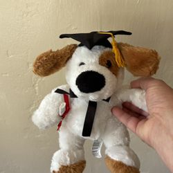 Dan Dee Graduation Plush Dog with black cap