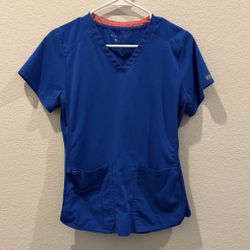 Royal Blue MedCouture Scrub Set