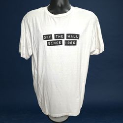 Vans T-Shirt Baker Skateboards Off The Wall 1966 Classic Fit White Mens Large