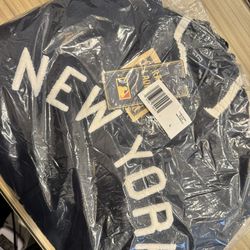 Yankees Polo Ralph Lauren Fleece Jacket - Navy 