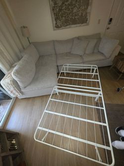 Metal bed frame two for 70$