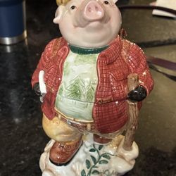 Fitz & Floyd Pig Cookie Jar
