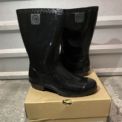 Ready For The Rain!!! Kids Black UGG Boots Raana Size2,4,5,6