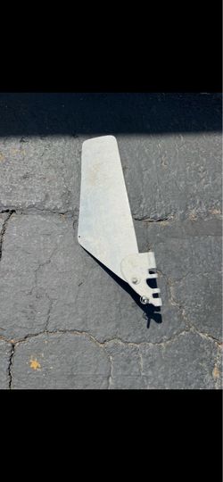 Boat Rudder White Metal Marine Part