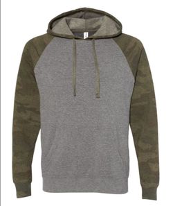 Camo & Grey Independent Hoodies - 18 pieces