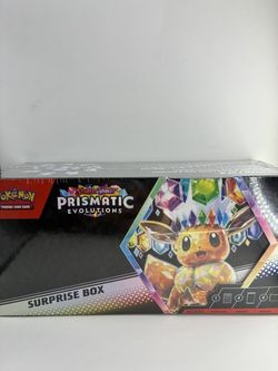 Pokemon Prismatic Evolutions SURPRISE BOX CASE Factory Sealed
