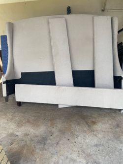 King size bed frame/ 2 side table dresser
