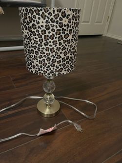 Cheeta print lamp