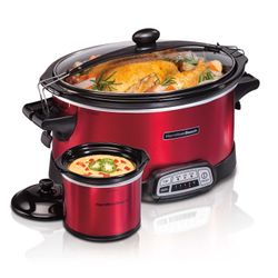 Hamilton Beach Stay or Go Programmable 7 Qt. Slow Cooker with Party Dipper