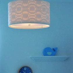 Drum Lamp with modern Pattern