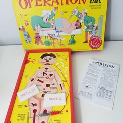 2004 Milton Bradley Operation Board Games Kids Family FUN skills game