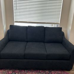 Navy Living Spaces Memory Foam Sofa Sleeper 72”