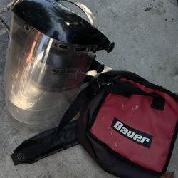 3 Face Shields With Bauer Bag