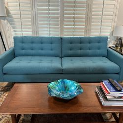  Crate and barrel custom sofa MCM mid century 