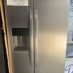 New Whirlpool 21 Cu Ft Side By Side Counter-Depth Refrigerator With TruCool System Fingerprint Resistant Stainless  Finish 