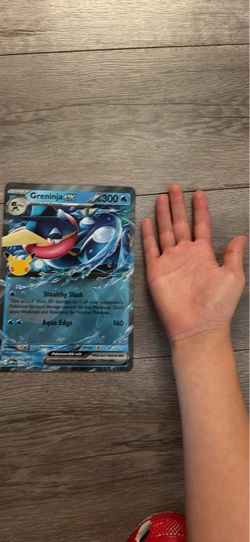 Greninja EX Pokémon Card 300 HP jumbo celebrations