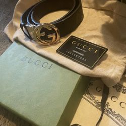 Gucci Leather Black Belt