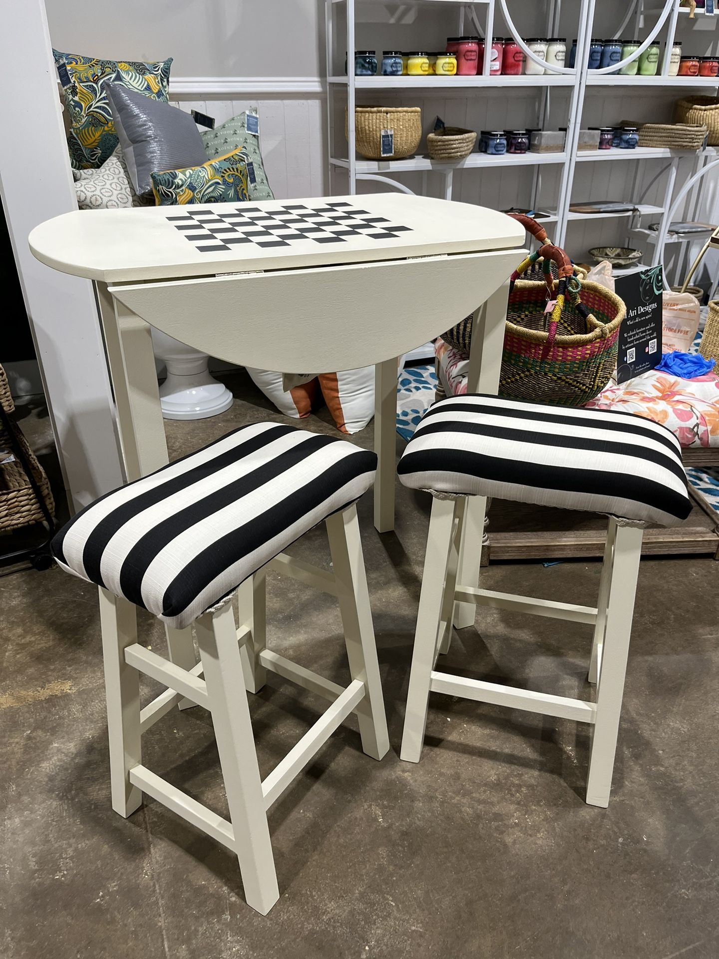 ** REFINISHED PUB TABLE SET **