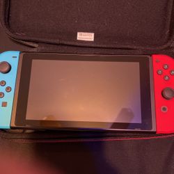 Nintendo Switch With Case 