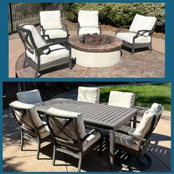 Outdoor Patio Furniture Set – Dining plus Extra Seating