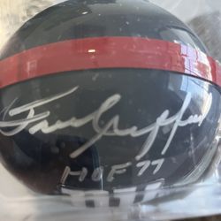 New York Giants Mini Helmet Signed Autograph - Frank Gifford