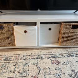 TV Stand With 4 Storage Units