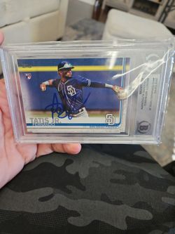 2019 Topps Fernando Tatis Jr. RC Signed Beckett Authenticated