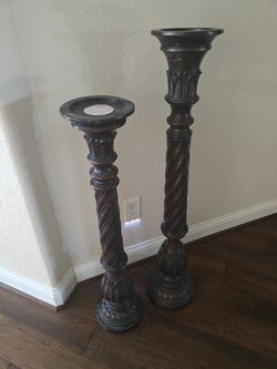 Candle pedestals