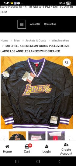 Mitchell and ness La Lakers Pullover Jacket with Tags
