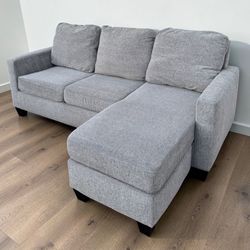SMALL LIGHT GREY SECTIONAL COUCH ***FREE DELIVERY ***