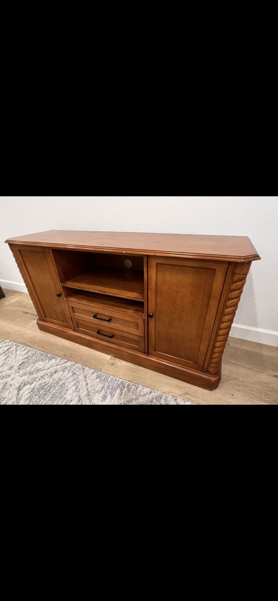 Solid Wood TV Stand - 65”x34.5”x20”