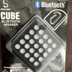 Bass Jaxx Black Cube Bluetooth Speaker-New
