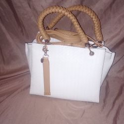ALDO Off White Handbag/Over The Shoulder Purse 