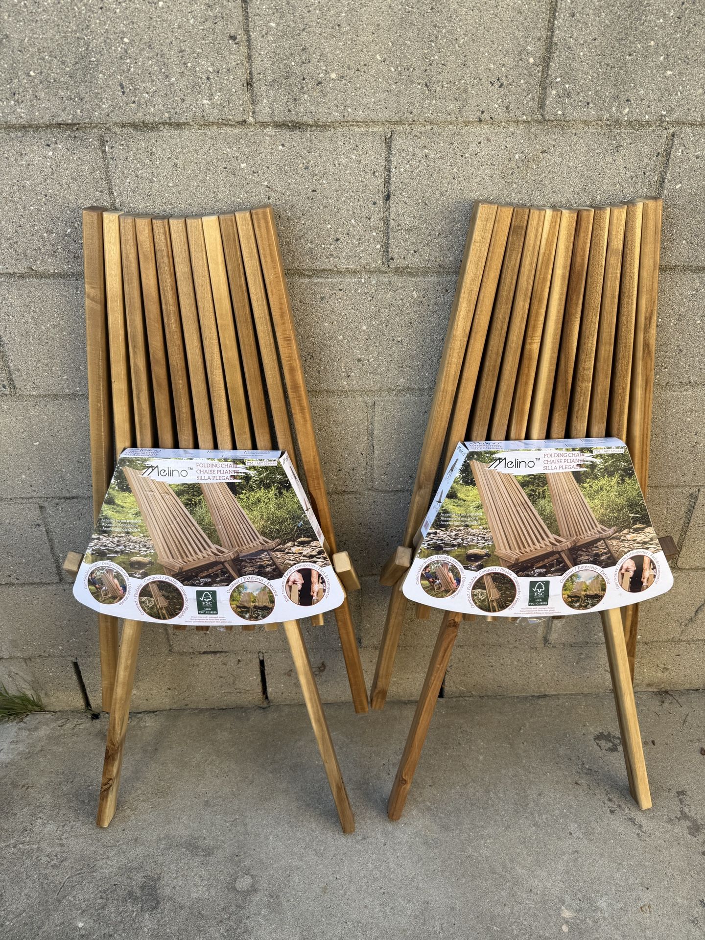 Melino Wooden Folding Chair