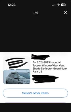 2021-2023 Hyundai Tucson Window VisorVent Shade Deflector Guard Sun/Rain