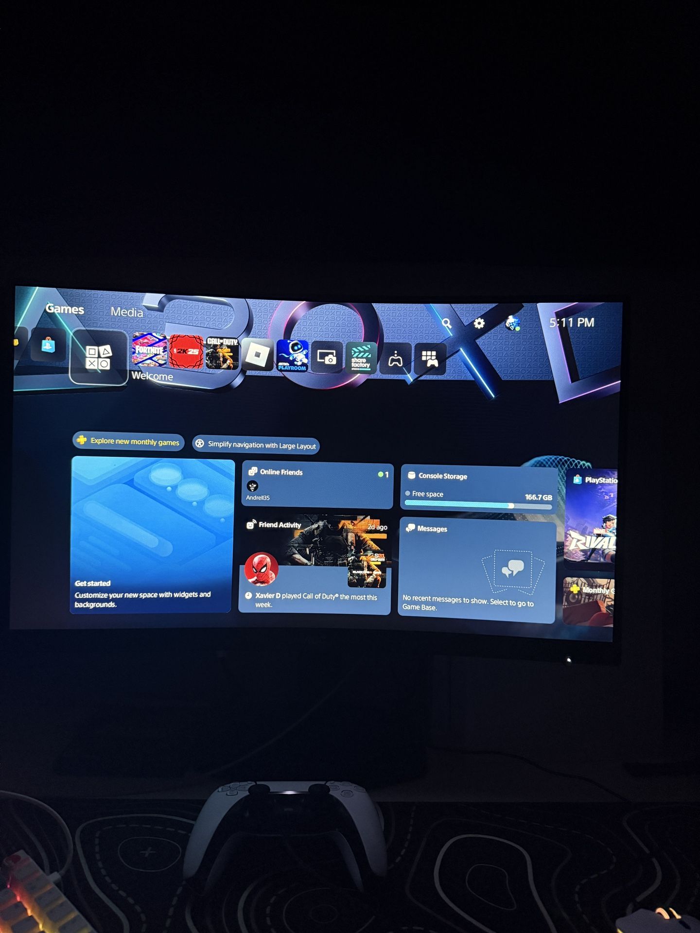 PlayStation 5 ( PS5 ) + Monitor + Games