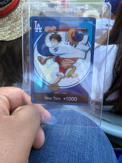 Dodgers One piece card Luffy Don promo