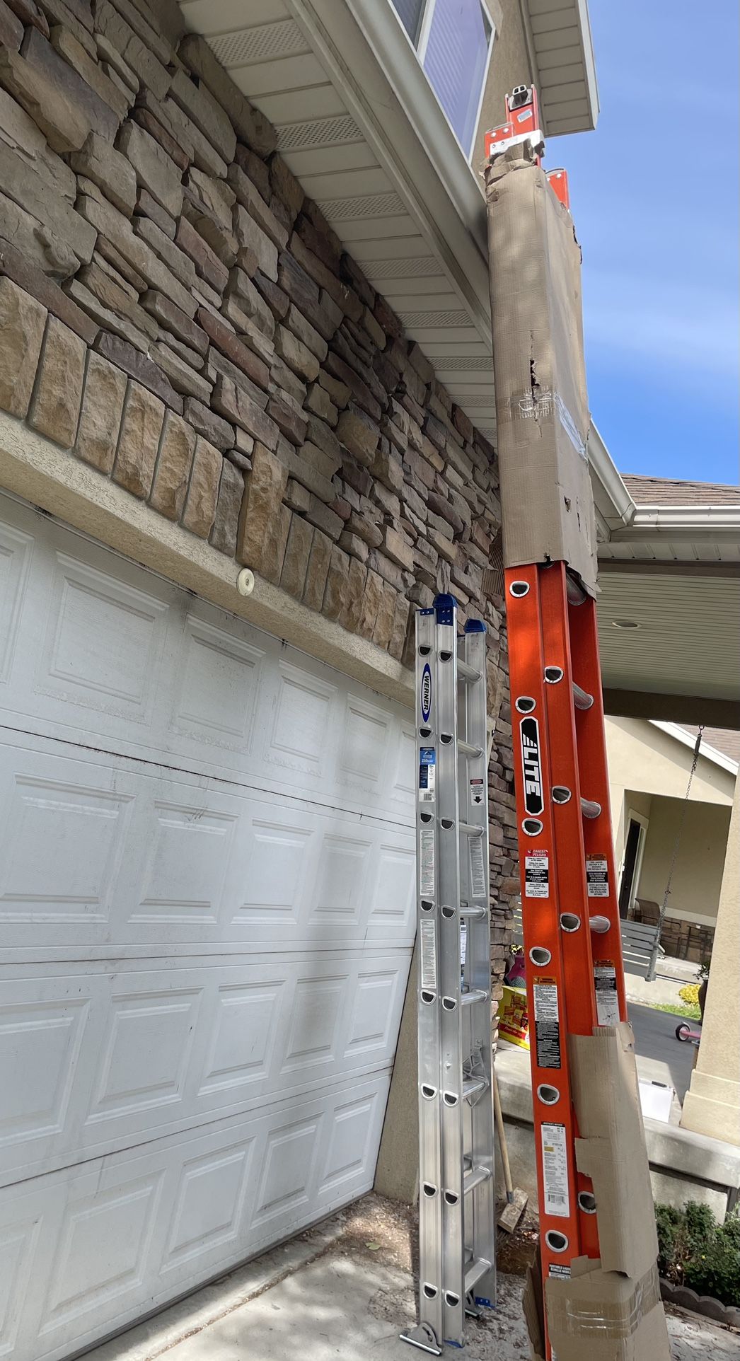 Lite 24 ft. Fiberglass Extension Ladder with 300 lbs. Load Capacity Type IA Duty Rating