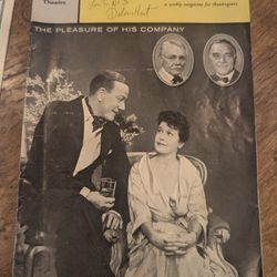 Autographed By Delores Hart 1959 Playbill Longacre Theatre Presents ' The Pleasure Of His Company" by Mr. Ritchard