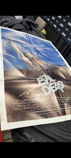 Evil Dead Original(1983) Poster Signed!