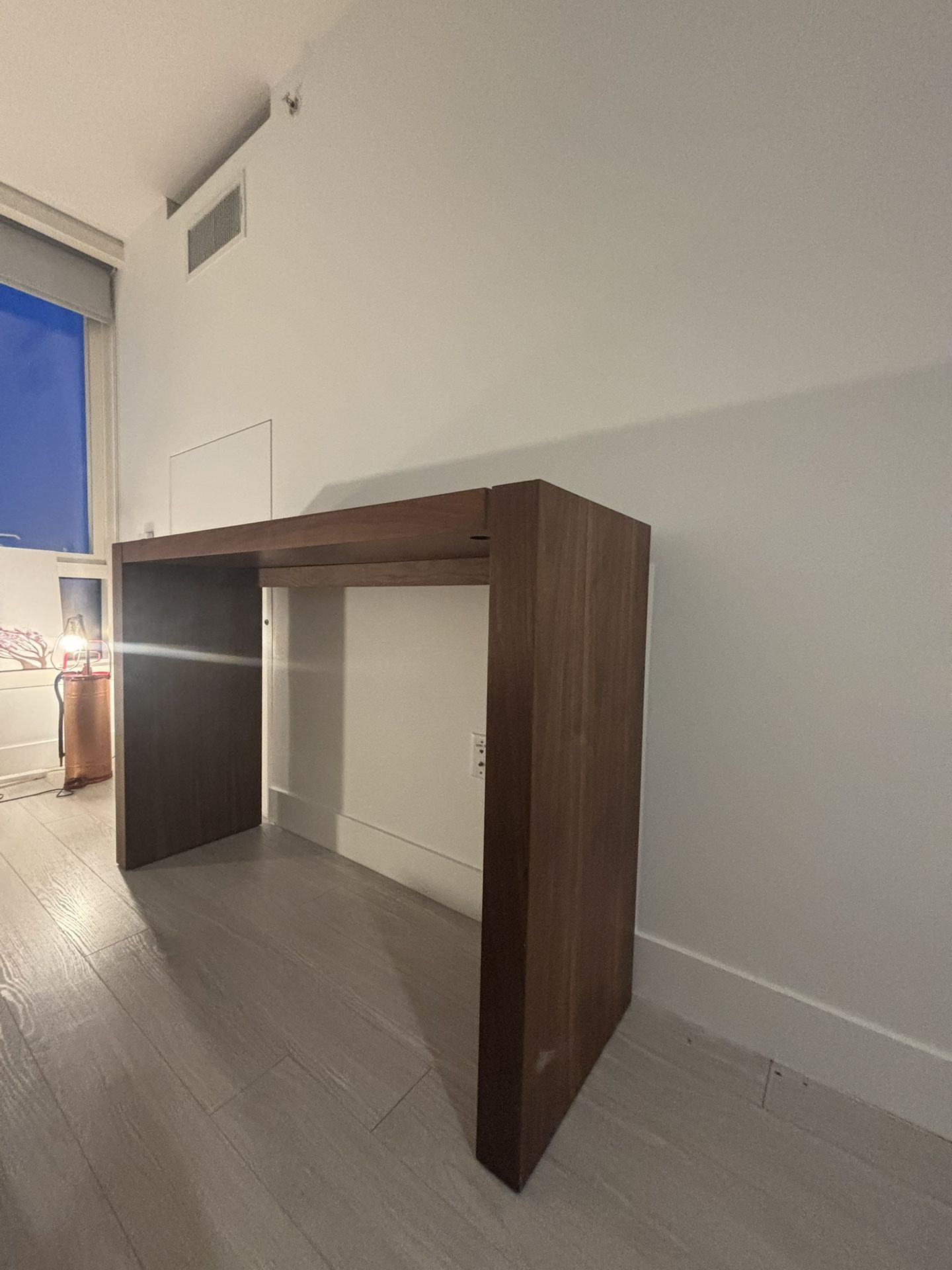 Walnut Aminia 40" Bar Height Dining Table