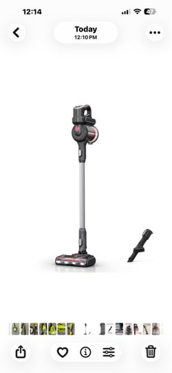 Hoover Excelerate, Cordless Stick Vacuum, for Carpet & Hard Floor, Lightweight, LED Headlights, up to 25 Min. Runtime for All-Home Daily Use, BH59010V