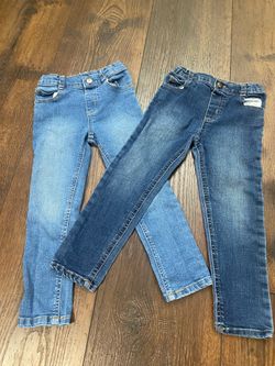 Lot of 2 girls jeggings jeans size 5t by Garanimals #15