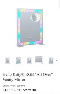 Hello kitty vanity light up mirror
