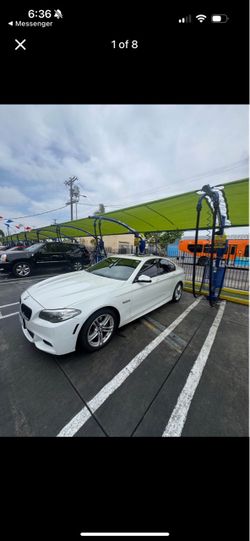 BMW 528i Series White Sedan