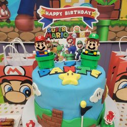 Super Mario Cake Topper - Used